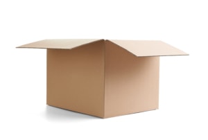 Close,Up,Of,A,Cardboard,Box,On,White,Background