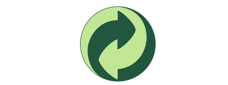 Green dot recycling symbol
